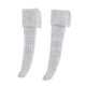 thumbnail image 4 of Calcetines largos para muñeca de niña a escala 1/6, calcetines de punto elásticos y bonitos para muñecas de 30 cm. Gris claro, 4 of 9