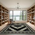 thumbnail image 2 of ODIKA 9'x12' Washable Area Rug Cow Contrasted Print Block Assembly Rectangular Pick Farm Large for Master Suite, California King, Under Bed, Non-Shedding, Easy Care, 2 of 7
