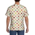 thumbnail image 2 of Rocae Heart Polka Dot for Men's Moisture-Wicking Crew Tee - T-Shirt for Sports, Outdoor Activities, and Casual Wear3X-Large, 2 of 9
