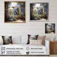 thumbnail image 4 of Designart "Sunlit Cottage Blue Butterfly II" Animals Wall Art - Modern Blue Butterfly Hallway Wall Art Decor, 4 of 6