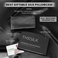 thumbnail image 4 of THXSILK 25 Momme Luxury Silk Pillowcase with Gift Box, Both Side Grade 6A Mulberry Silk, Hidden Zipper Pillowcase for Hair and Skin, Gift Set, Black, Standard Size(20"x26"), 4 of 6
