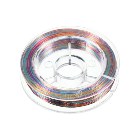 Uxcell 70M/77 Yards 200D Metallic Fishing Rod Guide Wrapping Thread Multicolor