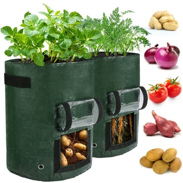 1/2/4 Pack Potato Grow Bags, Planter Bag 5/7 Gallon, Garden Bags for ...