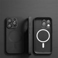 thumbnail image 3 of Fundas magnéticas MagSafe de lujo con película de lente para iPhone 15, 14, 13, 12, 11 Pro Max Plus, funda mate, accesorios de cubierta a prueba de golpes, 3 of 5
