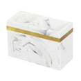 thumbnail image 3 of Organizador de baño con 2 ranuras para cepillos de dientes, organizador multifuncional para maquillaje Blanco, 3 of 9