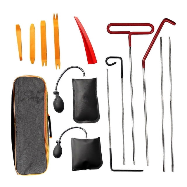 14Pcs Car Door Open Unlock Tool Kit Lock Out Emergency Wedges Air Pump Universal Emergency Kit for