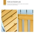 thumbnail image 4 of Yardi Yard 2-Person Patio Swing Glider Bench with Quick Drying Design and Wide Armrest, Wood Rocking Chair Loveseat, Bench for Outdoor, Brown, 4 of 9