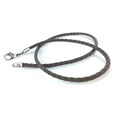 thumbnail image 1 of BICO AUSTRALIA JEWELRY - 22" BROWN BRAIDED PVC LEATHER NECKLACE - Thin Width - 2mm (0.08 inch) - Lobster Clasp, 1 of 6