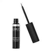 Kiko MILANO - Definition Waterproof Eyeliner - Long Lasting Liquid Eyeliner Black | Water Resistant | Hypoallergenic Eyeliner | Professional Cruelty Free Makeup | Made in Italy