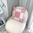 thumbnail image 3 of 45x45cm H Letter Wool Cashmere Pillowcase for Bed Sofa Airplane, 3 of 3