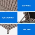 thumbnail image 6 of Dextrus 260 Gallon Outdoor Storage Deck Box, Large Wicker Patio Box for Outdoor Pillows, Garden Tools and Pool Supplies, Waterproof and Lockable - Brown, 6 of 11