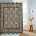 thumbnail image 4 of Shower Curtain Spring Flowers Shower Curtains for Bathroom Decor, Waterproof Polyester Shower Curtain Set with Hooks, Standard Size 72" x 72" Grey Vintage Floral Bird, 4 of 9