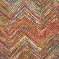 thumbnail image 2 of SAFAVIEH Nantucket Akilah Zigzag Stipes Cotton Area Rug, Red/Multi, 10' x 14', 2 of 3