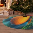 thumbnail image 6 of Sikiie Mango In The Rain 30-48 inches {designName} Print Christmas Tree Skirt Snowman Xmas Tree Skirt with Edge Christmas Decorations for Holiday Party-48", 6 of 7