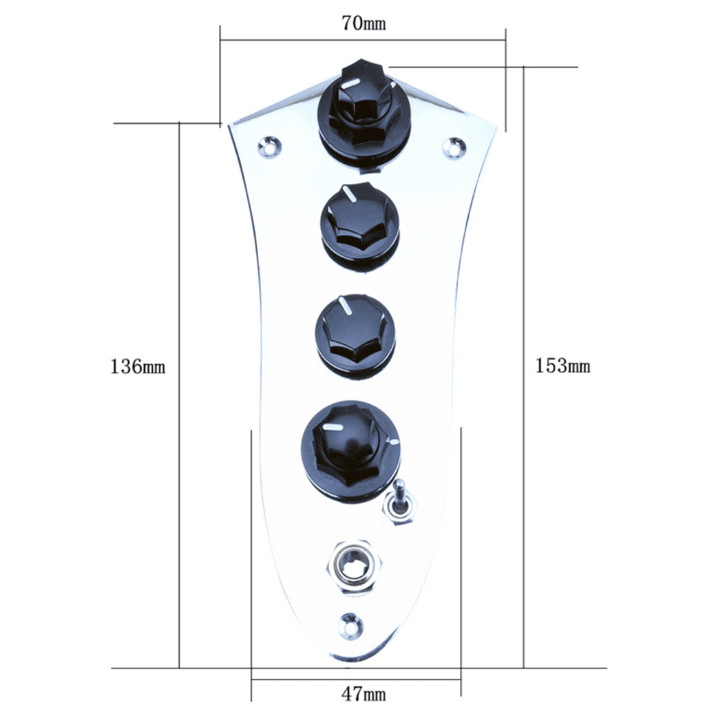 LeeQinersw Guitar Bass Control Plate Accs Direct Replaces Professional Bass Circuit Control