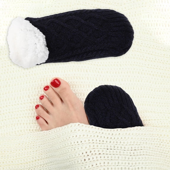 PTOOTP Nonslip Socks for Women and Men, Indoor Cozy Slipper Socks, 1 Pair, Size 10.2×4.3×0.4in