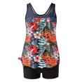thumbnail image 4 of Swimsuit for Women Two-piece Set Swimsuit Print Tank with Shorts Sports Swimsuit Set Multicolor9 XXL, 4 of 6