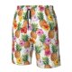 thumbnail image 4 of Fotbe Hawaiian Pineapples And Hibiscus Flowers Trajes de Baño Estampados para Hombre, Shorts de Verano de Secado Rápido, Ropa de Playa, Bañadores-Small, 4 of 6