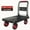 Black 90*60 can Bear 800 Pounds, variant on 660 Lbs Heavy-Duty Folding Hand Cart (Black/Metallic Gray) | Silent Swivel Wheels, Portable Utility Cart for Moving/Carrying Goods/Home Renovation, Smooth Mobility