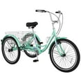 thumbnail image 5 of Adult Tricycles Single Speed, Adult Trikes 24 inch 3 Wheel Bikes, Three-Wheeled Bicycles Cruise Trike with Shopping Basket for Seniors, Women, Men, 5 of 11
