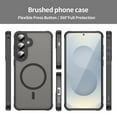 thumbnail image 2 of for Samsung Galaxy A26 5G Case Magnetic Phone Case Compatible with MagSafe, Soft TPU Bumper Hard Translucent Matte Back Slim Fit Shockproof Protective Case Cover for Men Women Girls - Black, 2 of 8