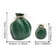 thumbnail image 2 of Lucky Blessing Bag Jarrón Resin Purse Vase Multifunción Decoración de decoración (verde), 2 of 6