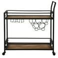 thumbnail image 3 of FirsTime & Co. Black Gardner Bar Cart, Industrial, Metal, 29.75 x 12.25 x 32.25 in, 3 of 8