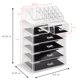 thumbnail image 4 of Sorbus Organizador de maquillaje transparente – Almacenamiento de maquillaje y joyas, estuche y expositor – Diseño espacioso – Gran soporte para tocador, baño, tocador y encimera (4 cajones grandes, 2, 4 of 5