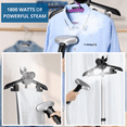 thumbnail image 2 of SALAV X3 Commercial-Grade Smart Auto Shut off Garment Steamer with Foot Pedals and Extra Large 3L Water Tank, Navy, 2 of 9