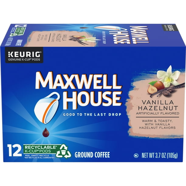 Maxwell House Vanilla Hazelnut KCup® Coffee Pods, 12 ct Box Walmart