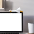 thumbnail image 6 of 1PC Resin Goose Figurine Computer Monitor Decor,Cute Mini Goose Statues for Car Dashboard,Funny Desk/TV/Photo Frame Decorations (White Goose), 6 of 8