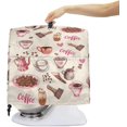 thumbnail image 4 of Stand Mixer Covers Protector Kitchen Aid Mixer Cover Dust Covers Coffee Print Mixer Cover Appliance Cover with Top Handle Front Pocket Universal Fit Tilt Head and Bowl Lift Models, 4 of 7