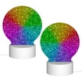 thumbnail image 2 of Balery Colorful Glitter Pattern Acrylic Night Light Gift with 3 Color ModesTouch-Sensitive LED Lamp Perfect Gift for Mother's Day, Birthday, or Christmas, 2 of 9