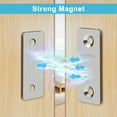 thumbnail image 6 of 10pcs Magnetic Door Catch, TSV Ultra Thin Cabinet Door Magnets Stick Adhesive Drawer Magnet Catch Furniture Safety Latches for Kitchen Cupboard Closet Sliding Door Closure, Silver, 6 of 8