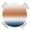 Navy, Orange, White, variant on Round Fitted Tablecloth with Elastic Edge, Cream Ombre Waterproof Table Cloth Table Cover for 36"-44" Tables, Modern Gradient Abstract Aesthetics Art Tablecloths for Dining Picnic Party Outdoor