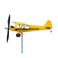thumbnail image 2 of Veleta de avión J3 DENGXMXG molino de viento de metal 3D Escultura de viento al aire libre Kinetic B, 2 of 5