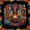 Blue Orange Black, variant on Castle Fairy Ethnic Lantern African Woman Twin Sheets 3pcs,Tribal Mask Pattern Bedding,Orange Black Rainbow,1 Fitted Sheet, 1 Flat Sheet and 1 Pillowcase