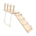 thumbnail image 3 of de perca loro con puestos de swing y escalera columpio columpio de accesorios de accesorios escaleras de trepadora de pájaros para conures, 3 of 9