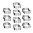 thumbnail image 4 of 10 piezas de abrazadera de manguera de dos orejas galvanizada de hierro galvanizado de 5‑23 mm para tubo de tubería de combustible de gasolina (11‑13 mm), 4 of 9
