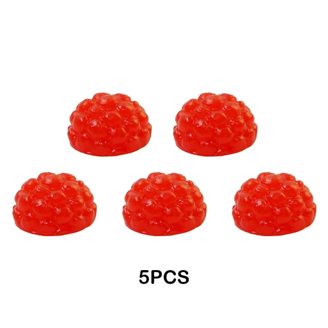 Baohd 5pcs ABS High Simulation False Cherry Decoration For Early Childhood Education Watermelon Slices 24