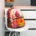 thumbnail image 5 of Vsdgher Digital Nomad Pink Landscape Unisex Large Capacity Bookbag, Schoolbag, Casual Daypack for High School, College, Teens, Travel, Work, 5 of 6