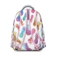 thumbnail image 3 of Pineapple Themed Laptop Bag - Stylish Backpack for Work & College, Large Main Compartment with Interior Pockets, Great Gift Idea, 3 of 6