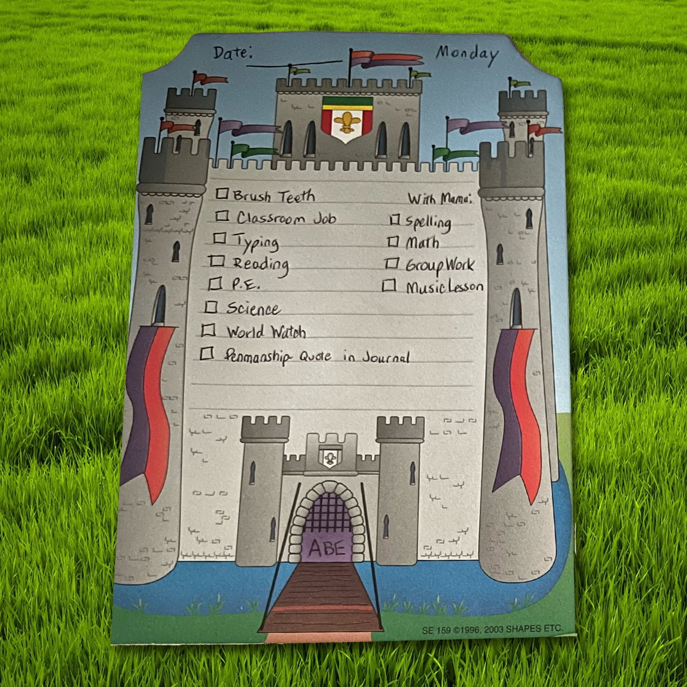 SHAPES ETC. Large Notepad Set - Medieval
