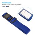 thumbnail image 4 of Uxcell 2m Length Baggage Buckle Travel Suitcase Luggage Strap, Black Blue 2in1 Set, 4 of 5