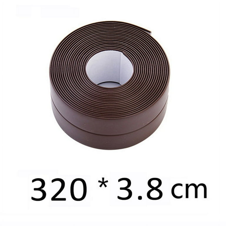 Decorative Caulk Strip Self-Adhesive Sealing Tape Anti-Mildew Waterproof  Edge Protector For Bath Shower Floor Kitchen Stove Self Adhesive Tape  Toilet and Wall Sealing (W:38mm L:10.5ft) Beige 