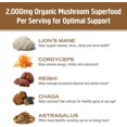 thumbnail image 6 of Om Mushroom Superfood Coffee Latte Blend Mushroom Powder, 8.47 Ounce Canister, 30 Servings, Lion's Mane, Cordyceps, Reishi, Chaga, Energy & Mental Clarity Support Supplement, 6 of 17