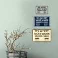 thumbnail image 3 of Classic Framed We Accept Most Major Credit Cards Sign (Brushed Silver) - Medium, 3 of 4