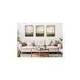thumbnail image 3 of Kate and Laurel Sylvie Green Mountain Abstract I, II and III Framed Canvas Wall Art Set by Amy Lighthall, 3 Piece Set Beaded Gold, Soft Mountain Landscape Art for Wall, 3 of 8