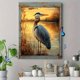 thumbnail image 4 of Qisvanset 12x16 Inch Great Blue Heron Canvas Wall Art, Lakeside Water Bird Wildlife Rustic Marshland Home Decor, 4 of 8