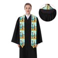 thumbnail image 4 of Haiem African Women Pattern Graduation Stole 2024 | Premium Satin Sash for Graduation Ceremony, 4 of 7
